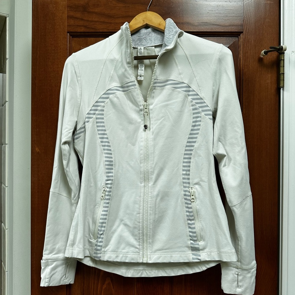 Lululemon Athletica Off White/Gray Define Jacket